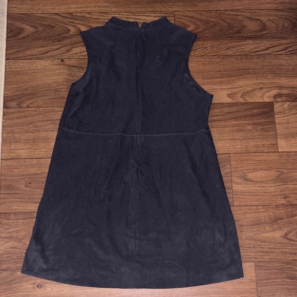Lysse Sleeveless Mock Neck Blue Mod Shift Dress Retro Academia - Picture 5 of 8